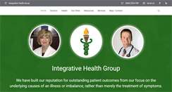 Desktop Screenshot of integrativehealthgroup.com